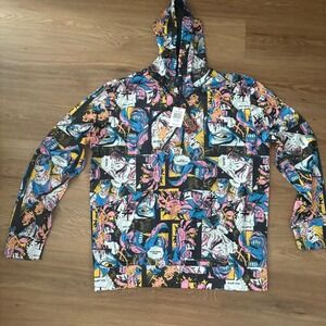 Comic Graphic All Over Print Hoodie – Size Large – Brand New w/ Tags